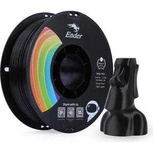 Ender Pla+ Siyah Filament 1.75MM 1kg