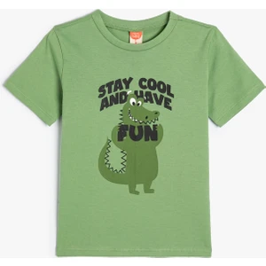 Yeşil Erkek Çocuk T-Shirt 4SMB10031TK