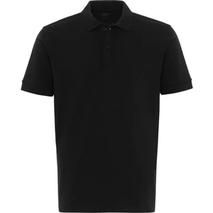 Polo Yaka Regular Kalıp Armürlü Tişört