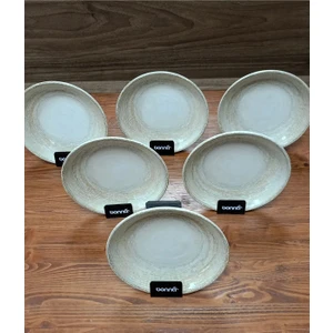 Porselen Patera Seri 6'lı 20 cm Çukur Yemek Tabağı