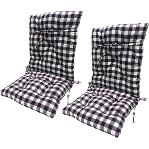 Güllüce Home 2'li Pötikare Arkalıklı Yıkanabilir Sandalye Minderi