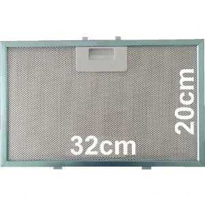 320×200 mm Davlumbaz Metal Yağ Filtresi – Bosch, Siemens , Vestel 11010164 Tel Filtre 20×32 Uyumlu