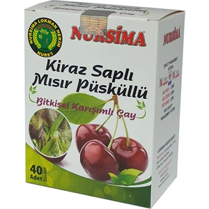 Kiraz Saplı Mısır Püskülü Bitkisel Karışımlı Çay 40 'lı Süzen Poşet