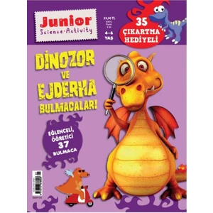 Junior Eğlenceli Ejderha Öğretici 37 Bulmaca 35 Çıkartma Büyüteç