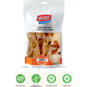 Warf Naturals Kurutulmuş Kuzu Kelle Derisi Köpek Ödül Maması 120GR.