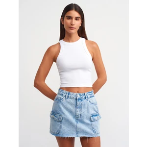 20810 Crop Top-Beyaz