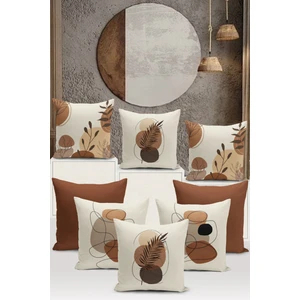 Bertille Home Minimalist Serisi Çift Tarafı Dijital Baskılı  8'li Kırlent Kılıfı Seti  (Minimalist Cover Set)