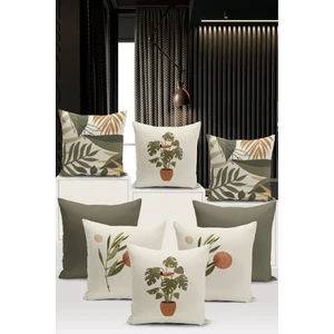 Bertille Home Minimalist Serisi Çift Tarafı Dijital Baskılı  8'li Kırlent Kılıfı Seti  (Minimalist Cover Set)