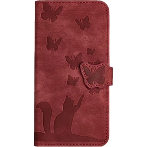 YH Market IPhone 6/6s Flip Folio Tutucu Kapak Kart Cep Kabartmalı Kedi (Yurt Dışından)