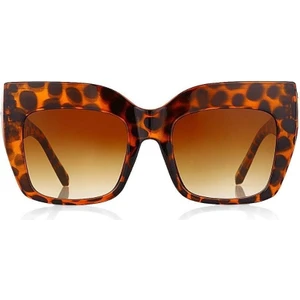 Royal Club de Polo Barcelona RPSC002503 Kadın Kahverengi leopar Güneş Gözlüğü