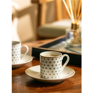 LCW Home Göz Desenli Porselen Kahve Fincan Takımı 2'li 90 ml