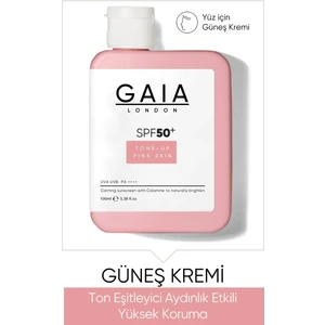 Gaia London Ton Eşitleyici, Aydınlık Etkili Yüksek Koruma ve Nemlendirici 50SPF Uva/uvb 100ML Güneş Kremi