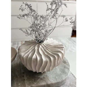 Hm Muadili Iskandinav Tarzı Dalgalı Boğumlu Dekoratif Vazo Bohem