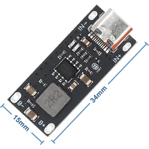 IP2312 4.2V 3A Lityum Pil Yüksek Akımlı Şarj Devresi Tek Hücreli Li-Ion Lipo Type-C USB Giriş