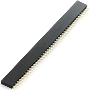 4 Adet 1X40 Pin Dişi Header Tek Sıra 2.54MM 180 Derece Kesilebilir Bölünebilir