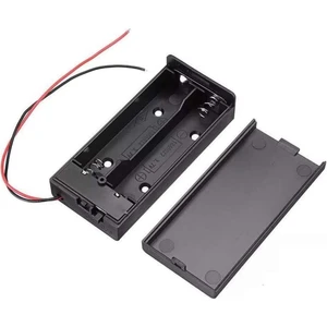 18650 2li Pil Kutusu On/off Anahtar 15CM Kablolu 2 Adet Seri Lityum Lion Dc 7.4V Kapaklı Batarya