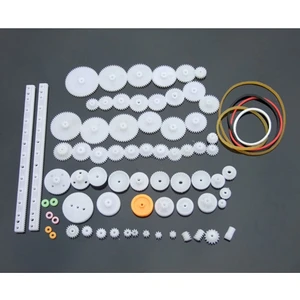75 Parça Plastik Dişli Seti Rc Çark Arduino Oyuncak Robot Araba Gear Dıy Kremayer