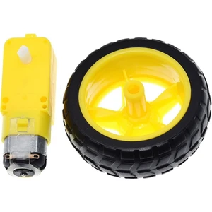 200RPM Tt Motor ve Tekerlek Seti Araba Robot Akılı Araç Oyuncak 250RPM Dc 3V-9V