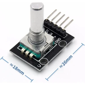 KY-040 Rotary Encoder Modül 20 Pals Pwm 360 Derece Döner Butonlu Dijital