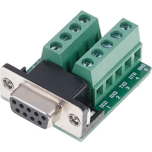 Db9 To Dip Adaptör Dişi 9 Pin RS232 Com Port Klemens Çevirici Uyumlu