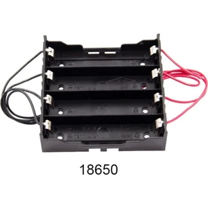 18650 Pil Yuvası 4'lü Paralel