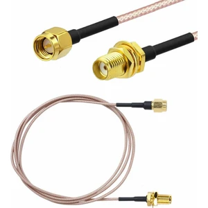 RG316 50CM Sma Erkek Dişi Kablo Rf Uzatma Kablosu 50 Ohm 0-6ghz Koaksiyel Wifi Gsm Gprs