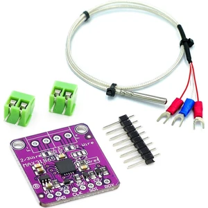 MAX31865 Thermocouple Modül ve 1 Metre PT100 Sensör Rtd Sıcaklık Isı Sensör Okuyucu Kazan Termostat