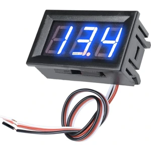 3 Telli 0.56 Inch Dc 4-30V Panel Tip Dijital Mavi Voltmetre
