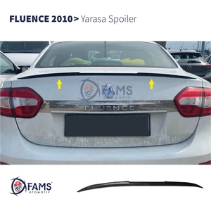 Fams Otomotiv Renault Fluence 2010 Üzeri Yarasa Spoiler Esnek Plastik 122 cm Siyah