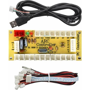 Arcade USB Kontrol Kart Seti Pc Joystick Oyun Kol Konsol Buton Kablo Kit 5V Diy Sıfır Gecikme Kit