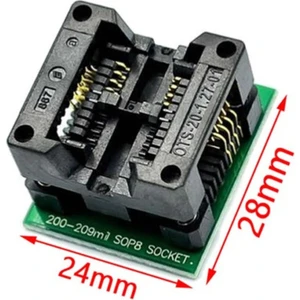 200 Mil Smd Soic8 Sop8 So8 To Dip8 Yaylı Soket Adaptör Eeprom Flash Programlayıcı 200MIL