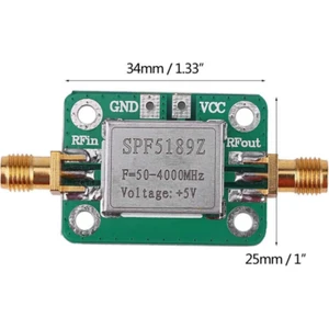SPF5189Z 50-4000MHZ Rf Amplikatör 20DB Lna Sinyal Kuvvetlendirici Düşük Gürültü Geniş Band Dişi Sma