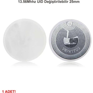 13.56MHZ Uıd Değiştirilebilir 25MM Rfid Etiket Nfc Okunabilir Yazılabilir Göstergeç 13.56 Mhz