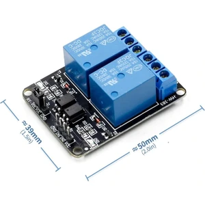 2 Kanal 5V Röle Modül -- Ac 250V 10A -- Optokuplör Izolasyonlu