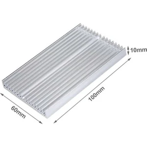 6cm x 10CM x 1cm Alüminyum Metal Soğutucu Blok Radyatör Amfi LED Entegre Transistor VGA Ram Memory