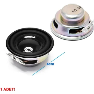 Mini 4cm 4 Ohm 3W Hoparlör Yuvarlak Speaker 3 Watt Ses Müzik Amfi Ses Oluşturucu Yüksek Kalite