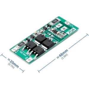 2s 20A Lityum Batarya Bms Koruma Kartı Balans Versiyon Pil Li-Ion 18650 8.4V