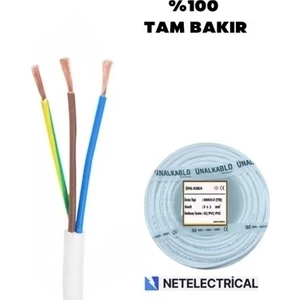 Ünal Kablo 3x1 Ttr - 40 Metre Çok Telli Kablo