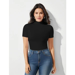 Siyah Kısa Kollu Zıbın