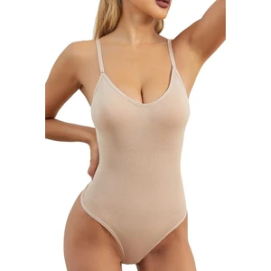 Sweet Sauna Body Çıtçıtlı Askılı Push Up Etkili Vücut Şekillendirici Spor Sıkılaştırıcı Zıbın Korse Ten Renk