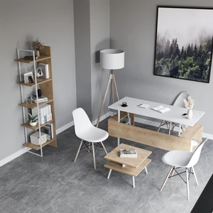 Irony Poly Ofis Takımı Beyaz Meşe