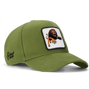 V1 Baseball Kids Aslan - 5 Kod Logolu Unisex Açık Yeşil Çocuk Şapka (Cap)