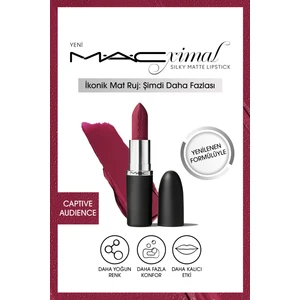 MAC M·a·cxımal Silky Matte Lipstick Nemlendirme Etkili Yoğun Renk Sağlayan Ruj - Captive Audience