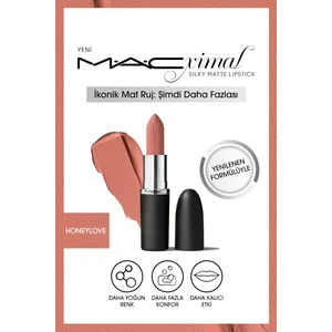 MAC M·A·CXIMAL Silky Matte Lipstick (Honeylove) Nemlendirme Etkili Yoğun Renk Sağlayan Ruj