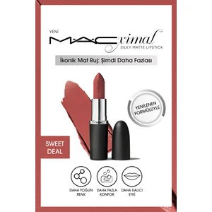 MAC M·a·cxımal Silky Matte Lipstick Nemlendirme Etkili Yoğun Renk Sağlayan Ruj - Sweet Deal