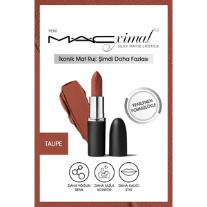MAC M·A·CXIMAL Silky Matte Lipstick ( Taupe ) Nemlendirme Etkili Yoğun Renk Sağlayan Ruj