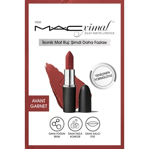 MACximal Silky Matte Lipstick Nemlendirme Etkili Yoğun Renk Sağlayan Ruj - Avant Garnet