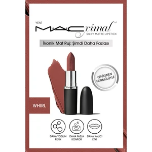 MAC M·A·CXIMAL Silky Matte Lipstick Nemlendirme Etkili Yoğun Renk Sağlayan Ruj - Whirl