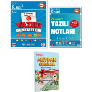 Tonguç Akademi 6. Sınıf Yazılı Denemeleri 2. Dönem 1 ve 2. Yazılı ve 6. Sınıf Yazılı Notları 2. Dönem Meydan Okuma Defterim