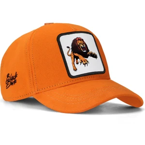 V1 Baseball Kids Aslan - 5 Kod Logolu Neon Turuncu Çocuk Şapka (Cap)